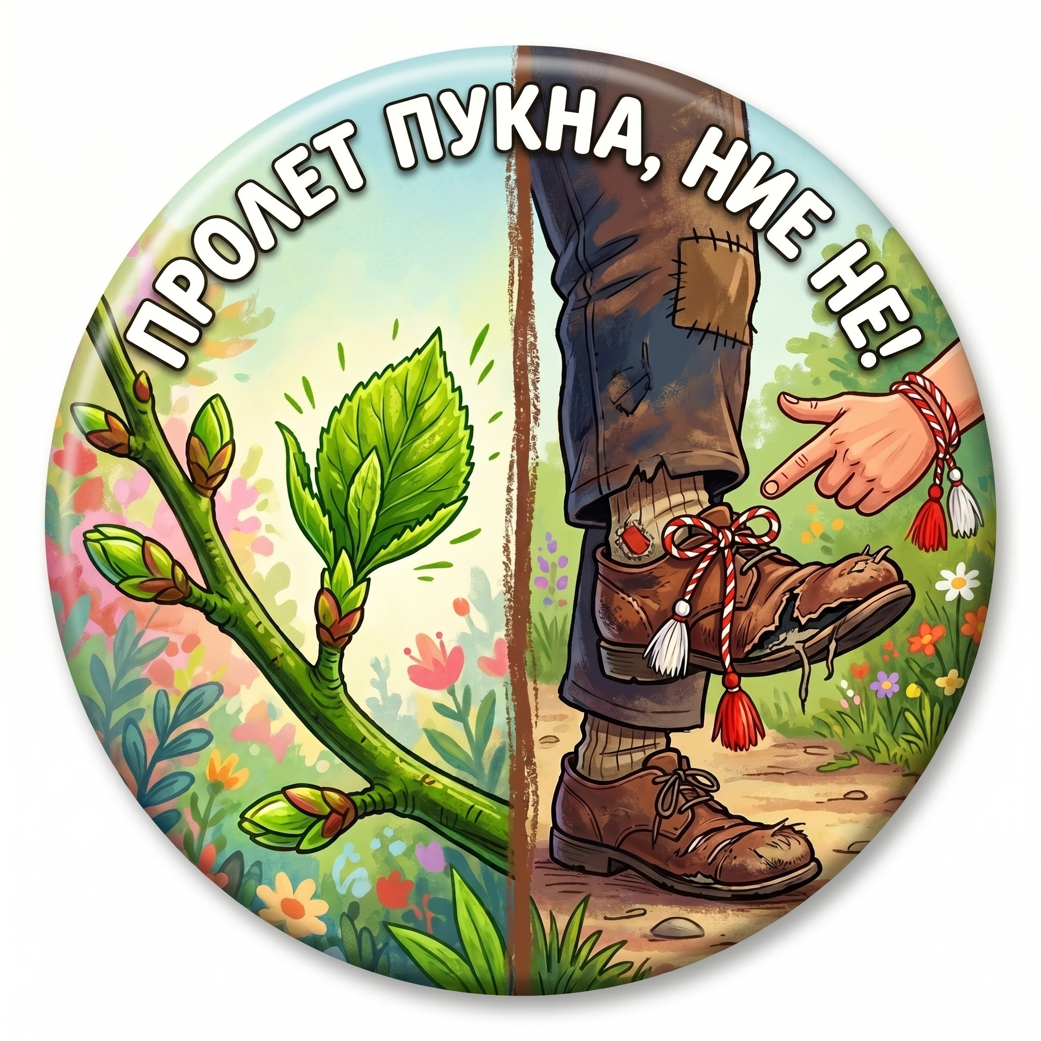 Значка "Пролетен каламбур"